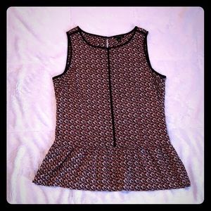 Ann Taylor Peplum Blouse